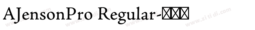 AJensonPro Regular字体转换